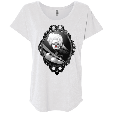 T-Shirts Heather White / X-Small Mirror Triblend Dolman Sleeve