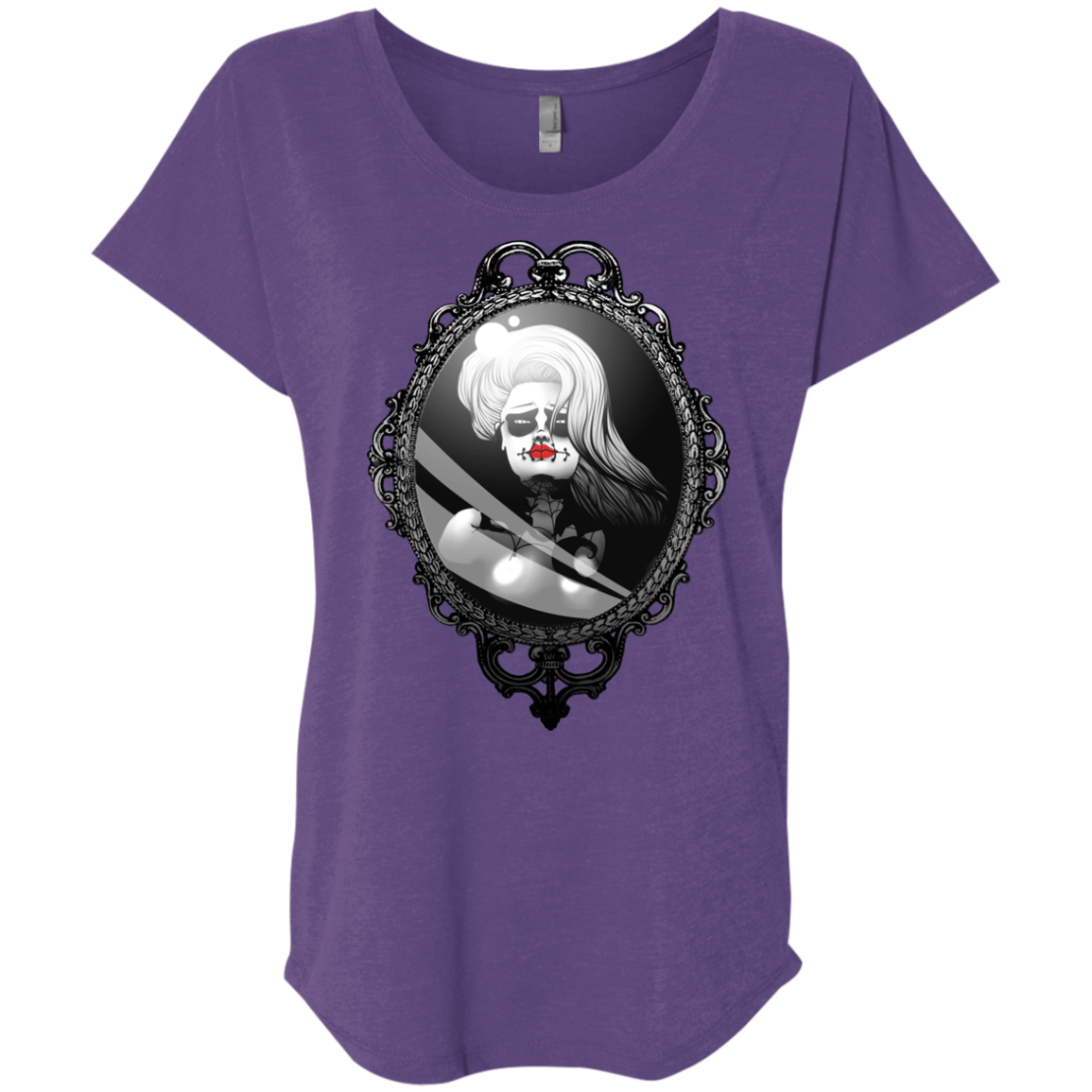 T-Shirts Purple Rush / X-Small Mirror Triblend Dolman Sleeve