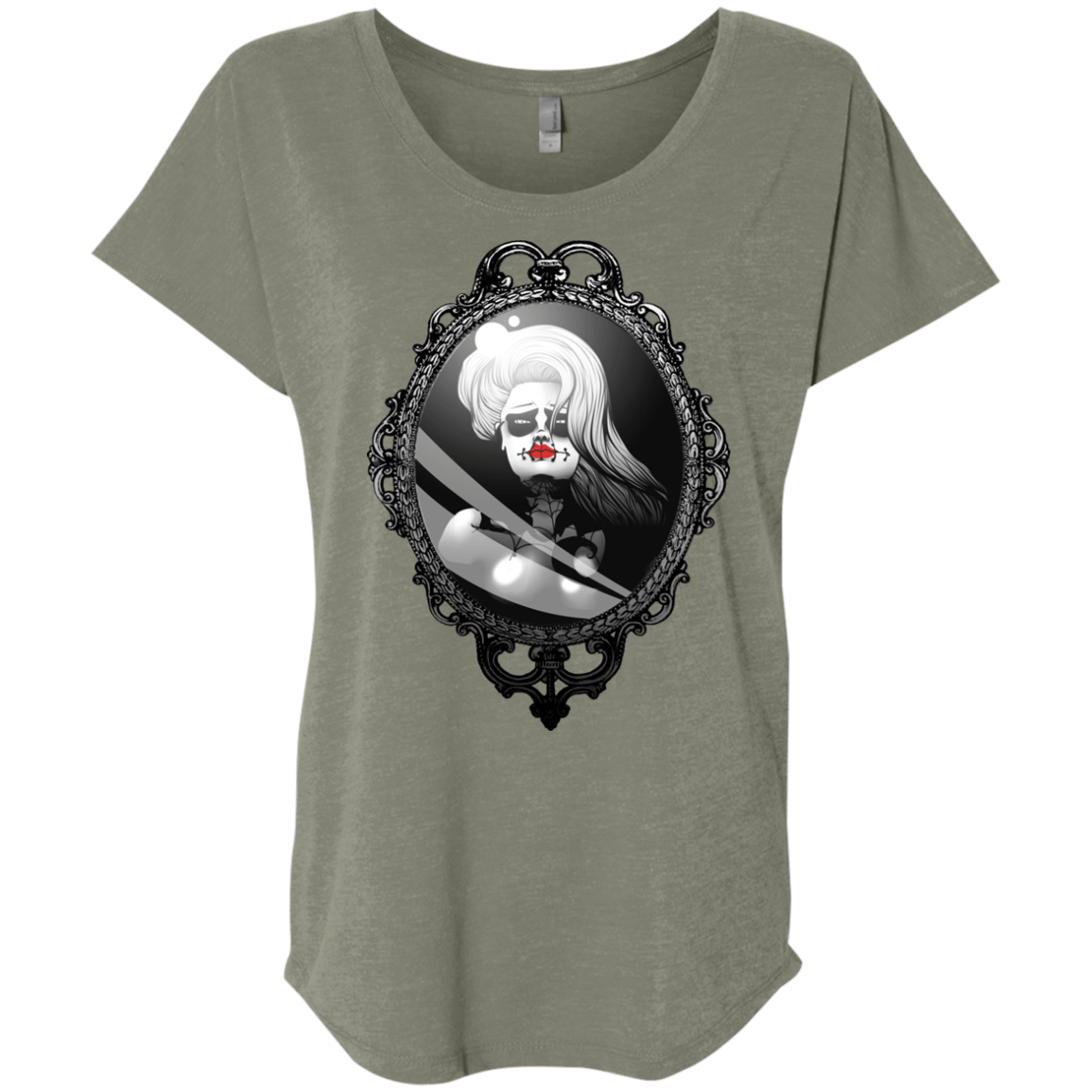 T-Shirts Venetian Grey / X-Small Mirror Triblend Dolman Sleeve