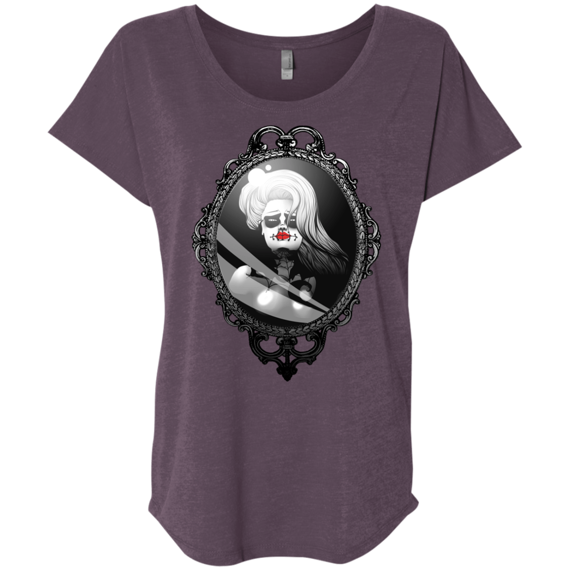 T-Shirts Vintage Purple / X-Small Mirror Triblend Dolman Sleeve