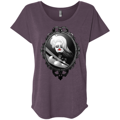 T-Shirts Vintage Purple / X-Small Mirror Triblend Dolman Sleeve