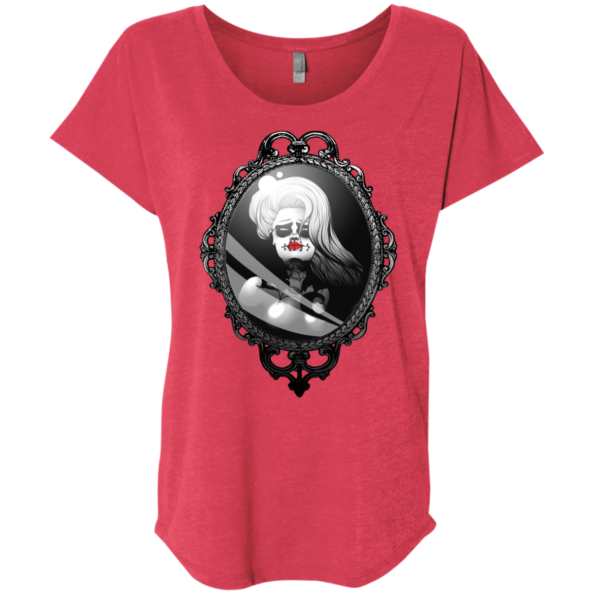 T-Shirts Vintage Red / X-Small Mirror Triblend Dolman Sleeve