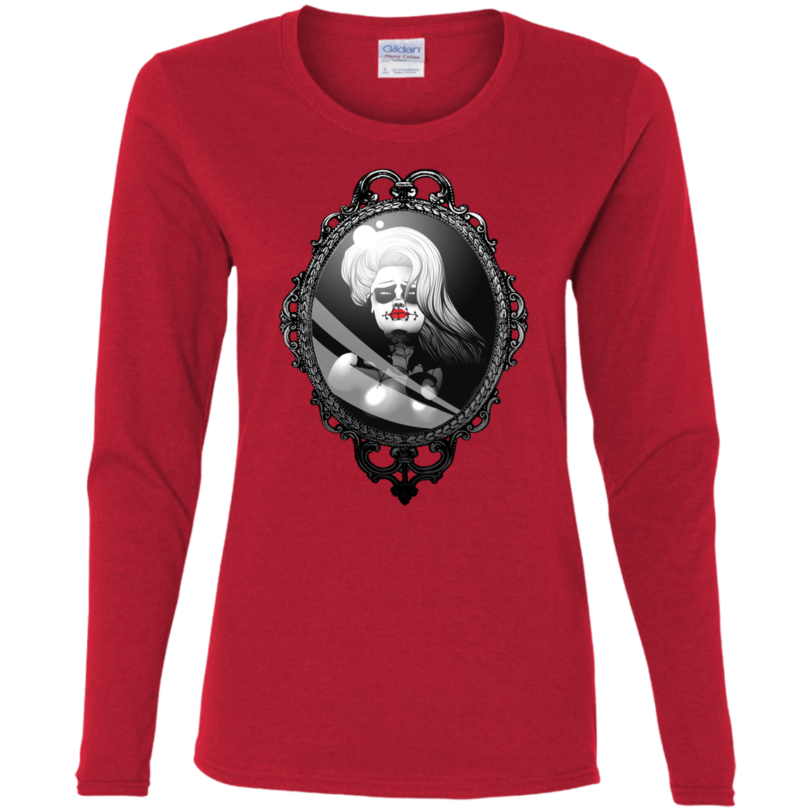 T-Shirts Red / S Mirror Women's Long Sleeve T-Shirt