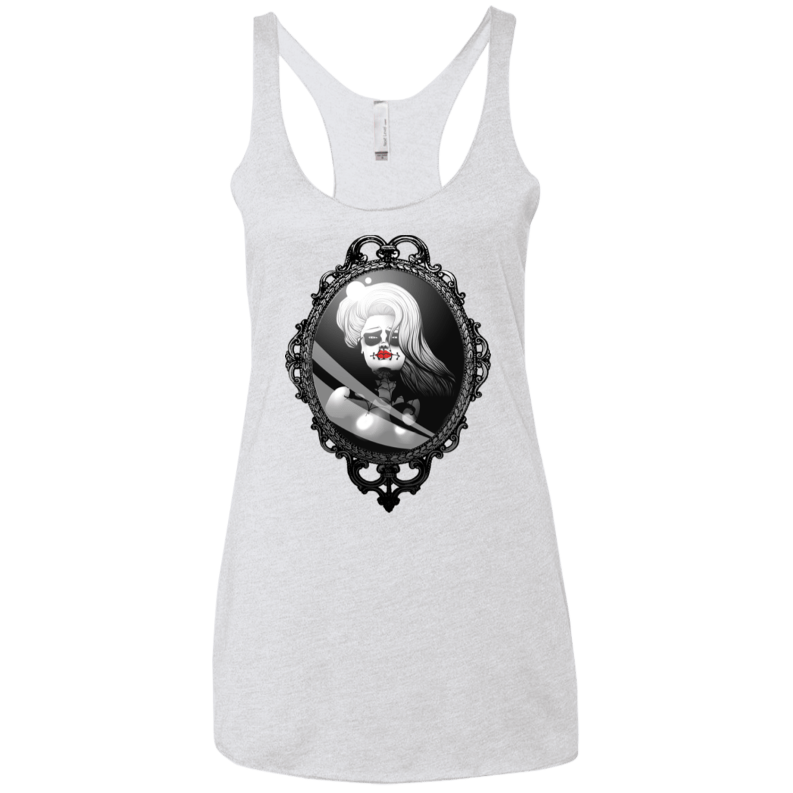 T-Shirts Heather White / X-Small Mirror Women's Triblend Racerback Tank