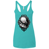 T-Shirts Tahiti Blue / X-Small Mirror Women's Triblend Racerback Tank