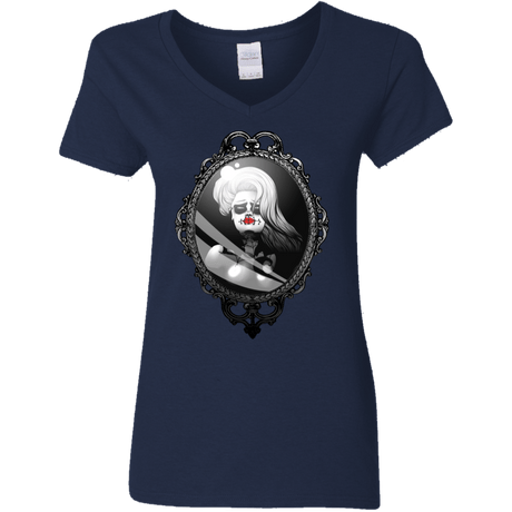 T-Shirts Navy / S Mirror Women's V-Neck T-Shirt