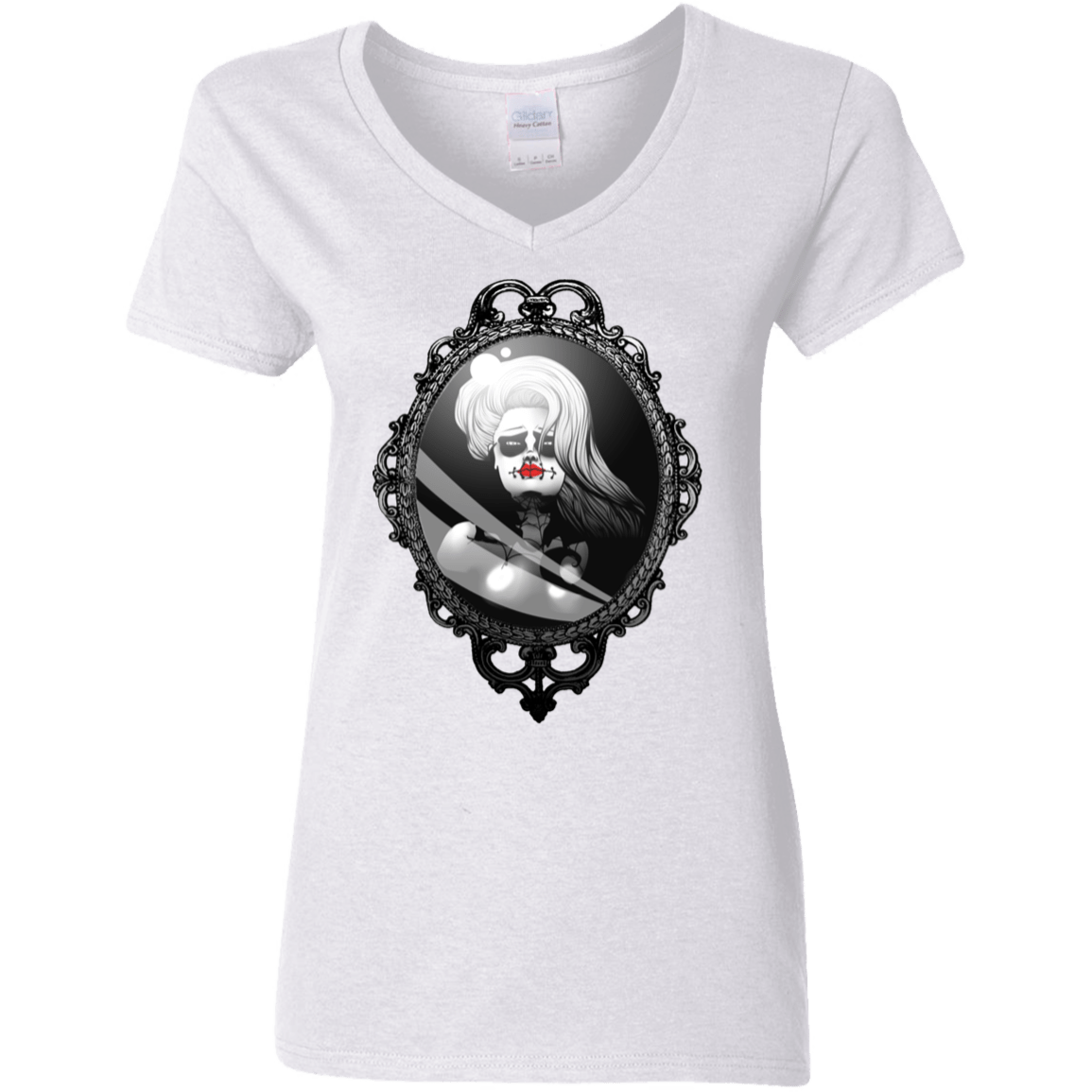 T-Shirts White / S Mirror Women's V-Neck T-Shirt