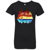 T-Shirts Black / YXS Mirrored Range Girls Premium T-Shirt