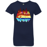 T-Shirts Midnight Navy / YXS Mirrored Range Girls Premium T-Shirt