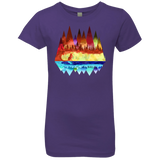 T-Shirts Purple Rush / YXS Mirrored Range Girls Premium T-Shirt