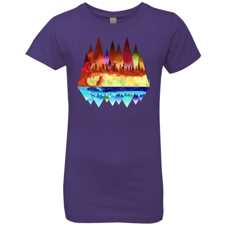 T-Shirts Purple Rush / YXS Mirrored Range Girls Premium T-Shirt