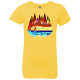 T-Shirts Vibrant Yellow / YXS Mirrored Range Girls Premium T-Shirt