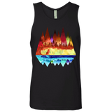 T-Shirts Black / S Mirrored Range Men's Premium Tank Top