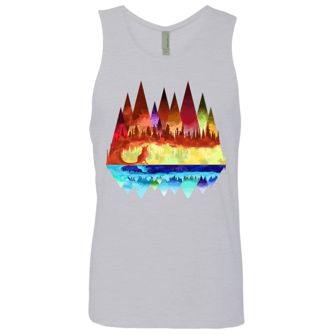 T-Shirts Heather Grey / S Mirrored Range Men's Premium Tank Top