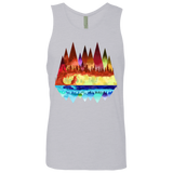 T-Shirts Heather Grey / S Mirrored Range Men's Premium Tank Top