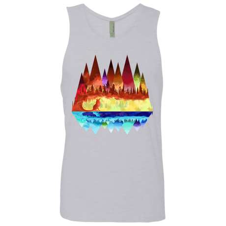 T-Shirts Heather Grey / S Mirrored Range Men's Premium Tank Top