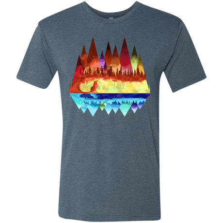 T-Shirts Indigo / S Mirrored Range Men's Triblend T-Shirt