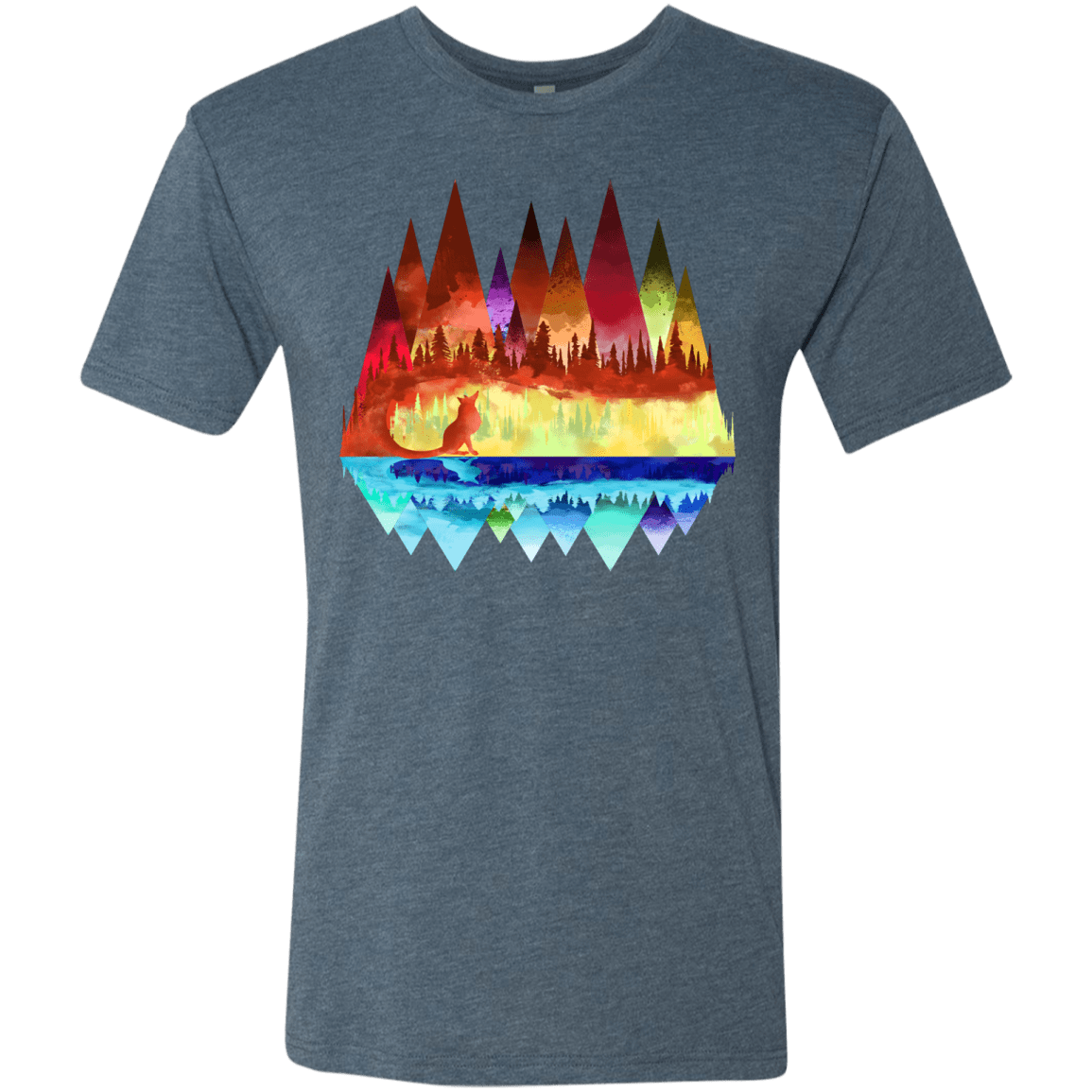 T-Shirts Indigo / S Mirrored Range Men's Triblend T-Shirt