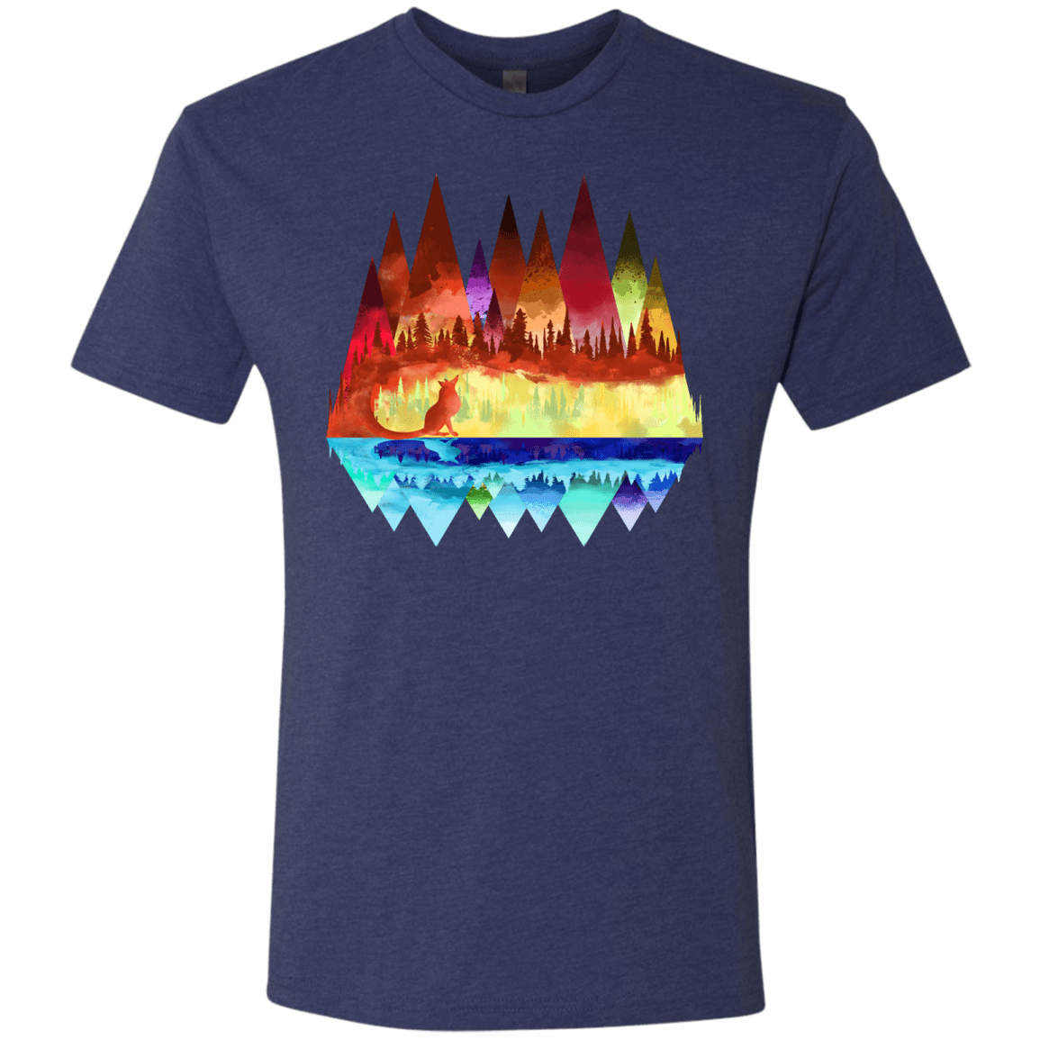 T-Shirts Vintage Navy / S Mirrored Range Men's Triblend T-Shirt