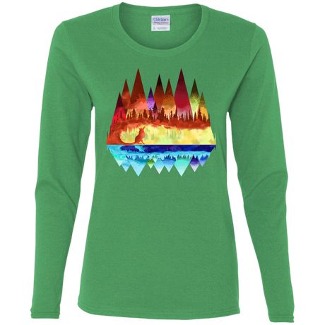T-Shirts Irish Green / S Mirrored Range Women's Long Sleeve T-Shirt