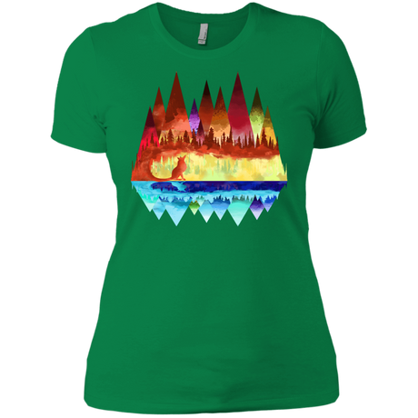 T-Shirts Kelly Green / X-Small Mirrored Range Women's Premium T-Shirt