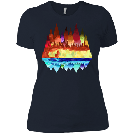 T-Shirts Midnight Navy / X-Small Mirrored Range Women's Premium T-Shirt