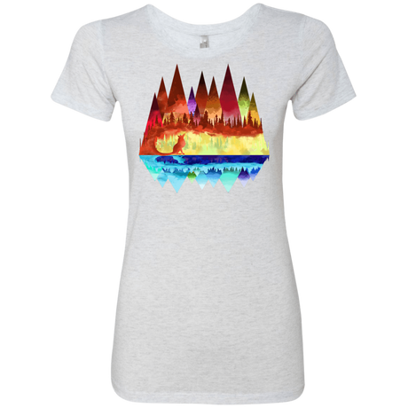 T-Shirts Heather White / S Mirrored Range Women's Triblend T-Shirt