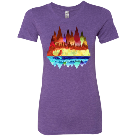 T-Shirts Purple Rush / S Mirrored Range Women's Triblend T-Shirt