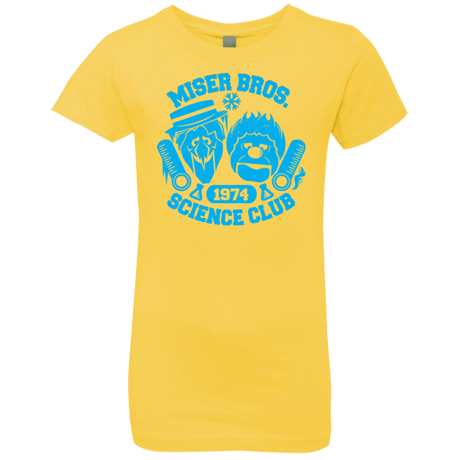 T-Shirts Vibrant Yellow / YXS Miser bros Science Club Girls Premium T-Shirt