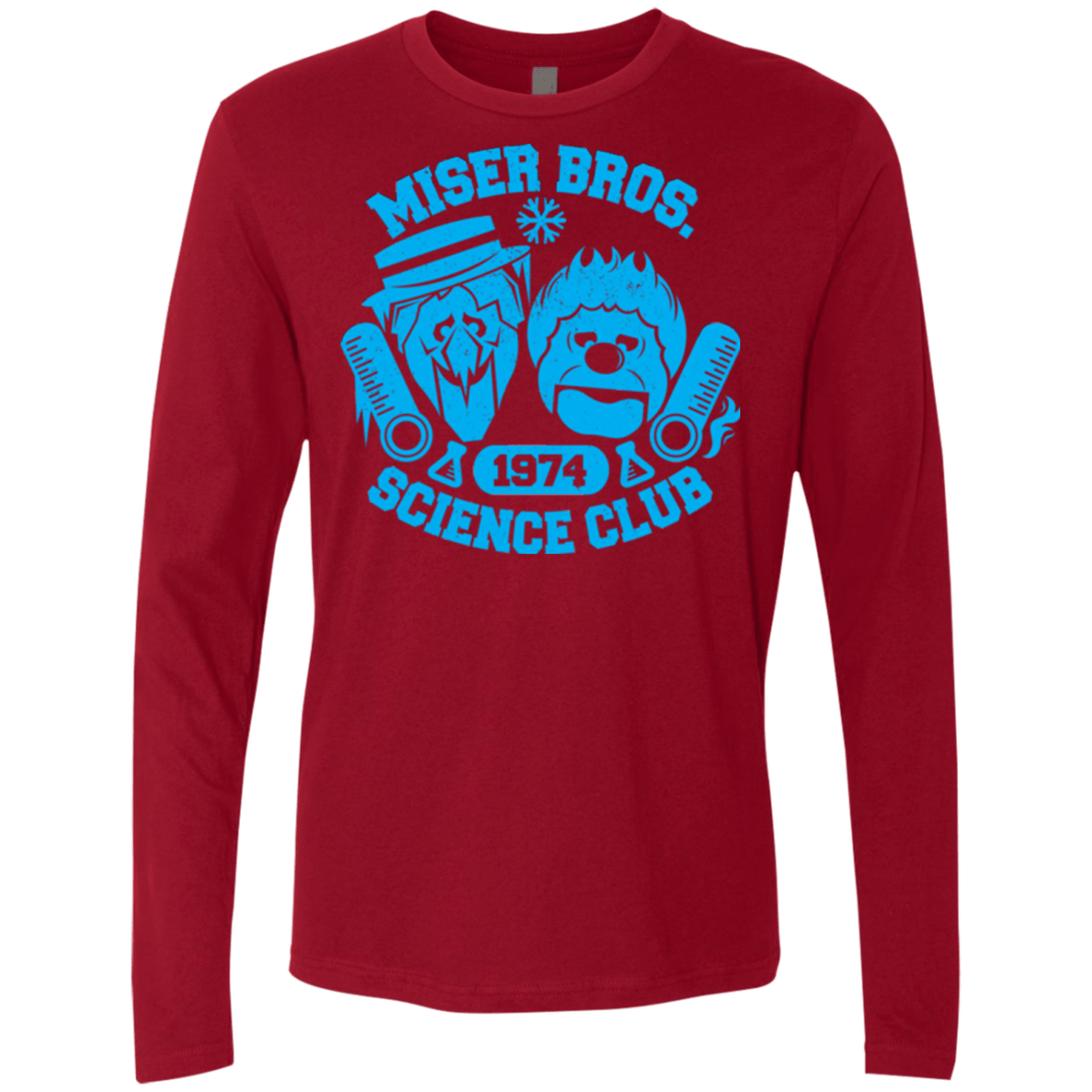 T-Shirts Cardinal / Small Miser bros Science Club Men's Premium Long Sleeve