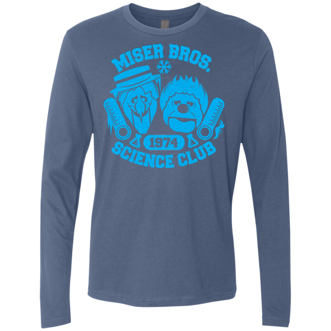 T-Shirts Indigo / Small Miser bros Science Club Men's Premium Long Sleeve