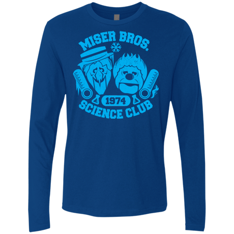 T-Shirts Royal / Small Miser bros Science Club Men's Premium Long Sleeve