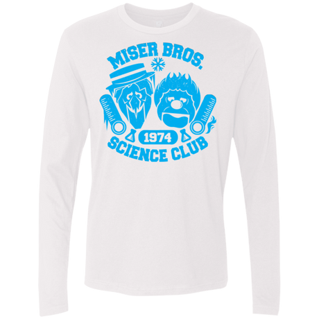 T-Shirts White / Small Miser bros Science Club Men's Premium Long Sleeve