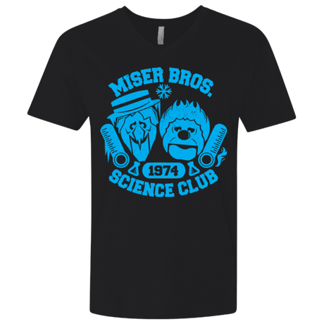T-Shirts Black / X-Small Miser bros Science Club Men's Premium V-Neck