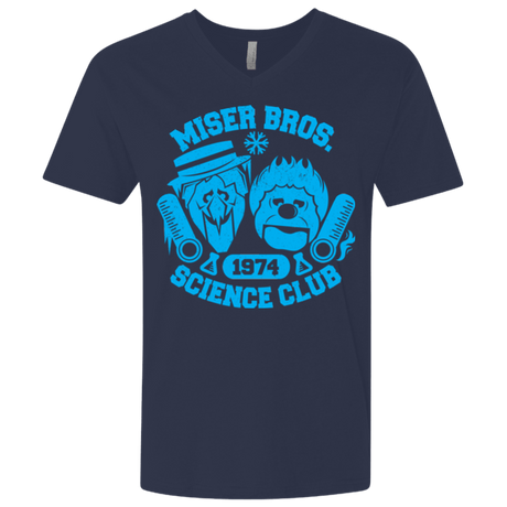 T-Shirts Midnight Navy / X-Small Miser bros Science Club Men's Premium V-Neck