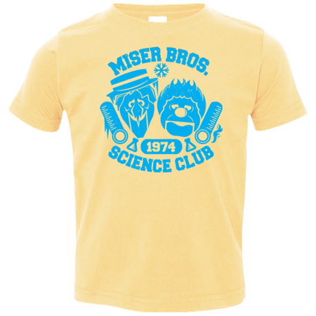 T-Shirts Butter / 2T Miser bros Science Club Toddler Premium T-Shirt