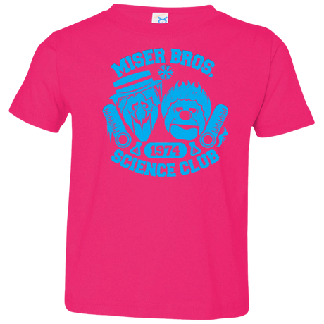 T-Shirts Hot Pink / 2T Miser bros Science Club Toddler Premium T-Shirt