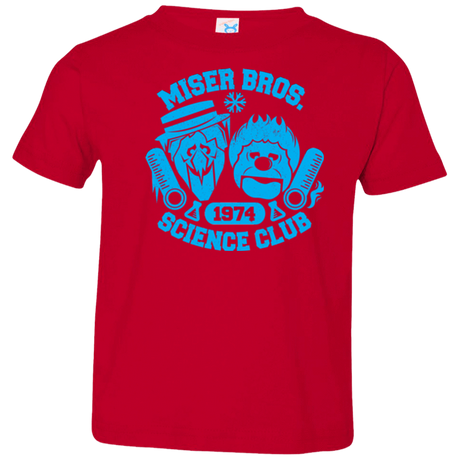 T-Shirts Red / 2T Miser bros Science Club Toddler Premium T-Shirt