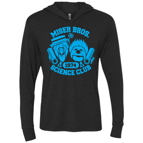 T-Shirts Vintage Black / X-Small Miser bros Science Club Triblend Long Sleeve Hoodie Tee