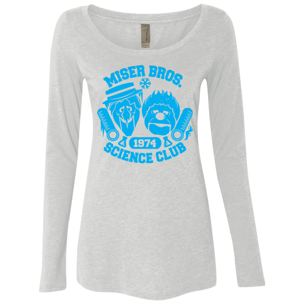T-Shirts Heather White / Small Miser bros Science Club Women's Triblend Long Sleeve Shirt