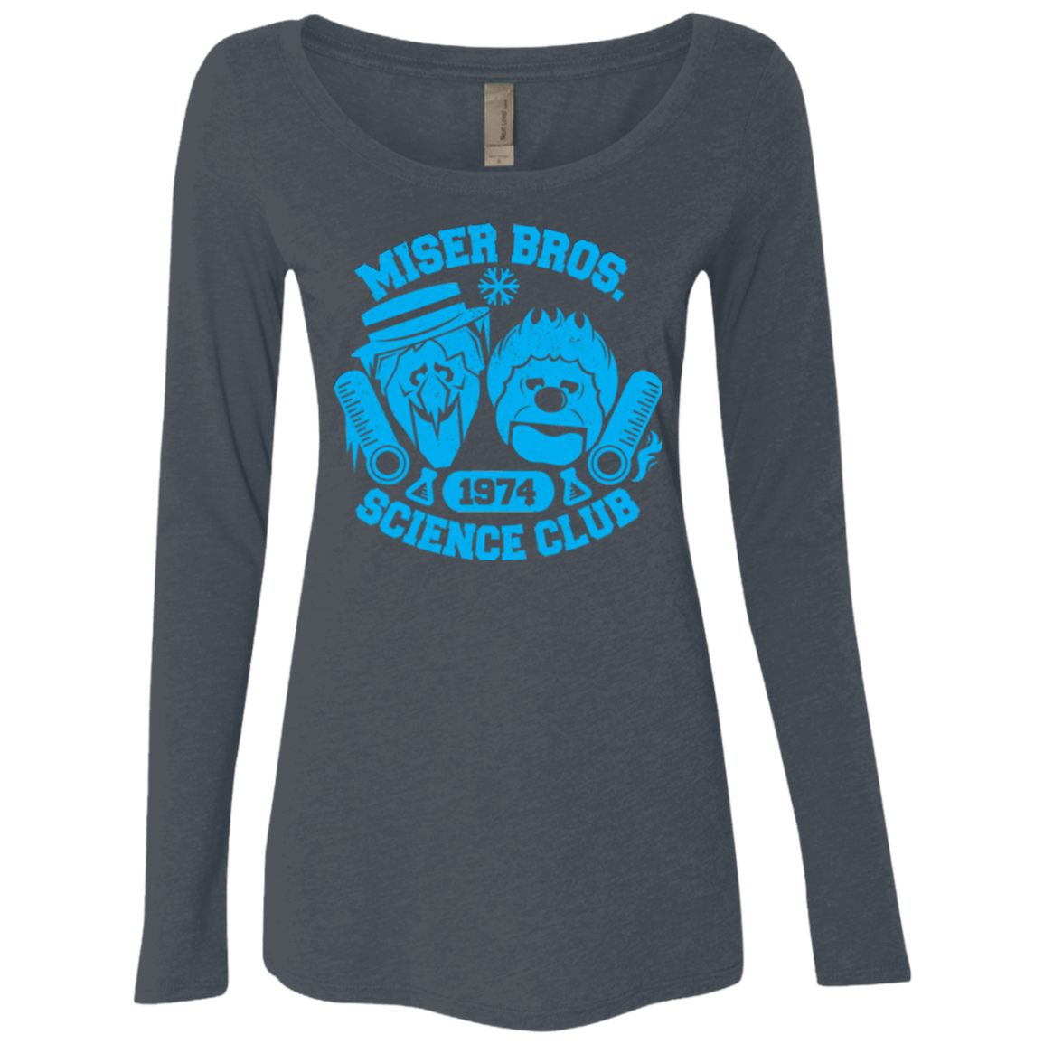 T-Shirts Vintage Navy / Small Miser bros Science Club Women's Triblend Long Sleeve Shirt
