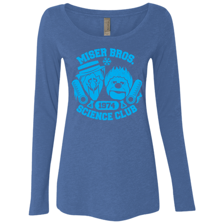 T-Shirts Vintage Royal / Small Miser bros Science Club Women's Triblend Long Sleeve Shirt
