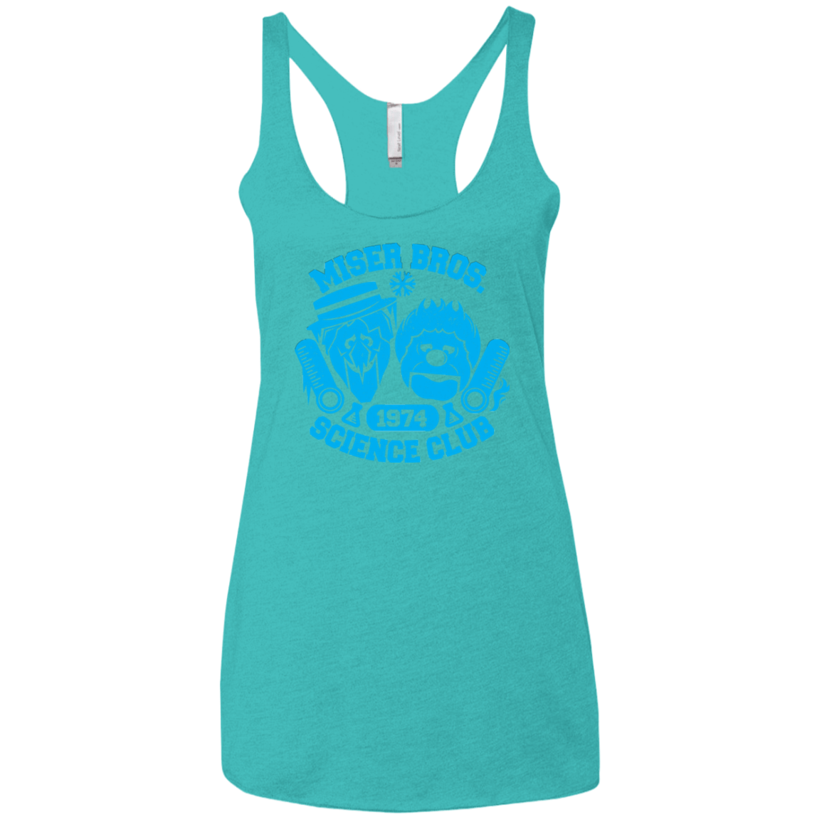 T-Shirts Tahiti Blue / X-Small Miser bros Science Club Women's Triblend Racerback Tank