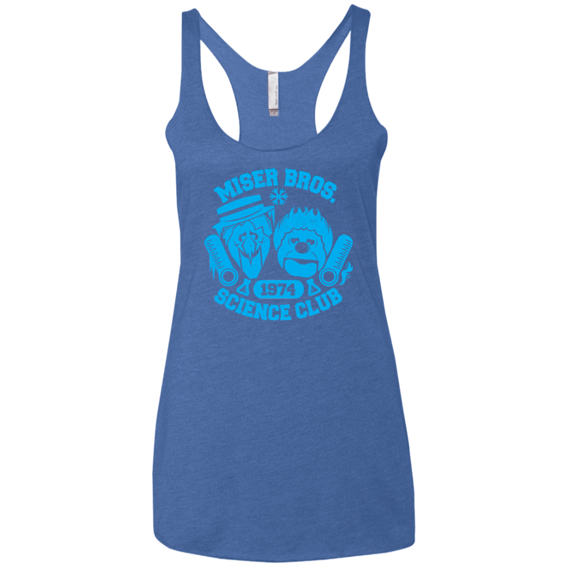 T-Shirts Vintage Royal / X-Small Miser bros Science Club Women's Triblend Racerback Tank