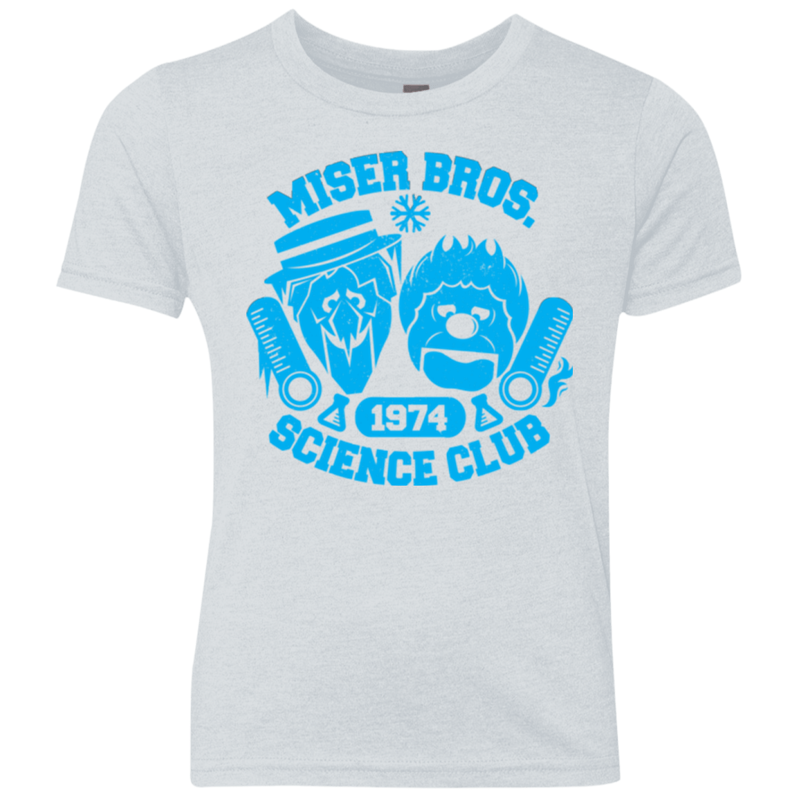 T-Shirts Heather White / YXS Miser bros Science Club Youth Triblend T-Shirt
