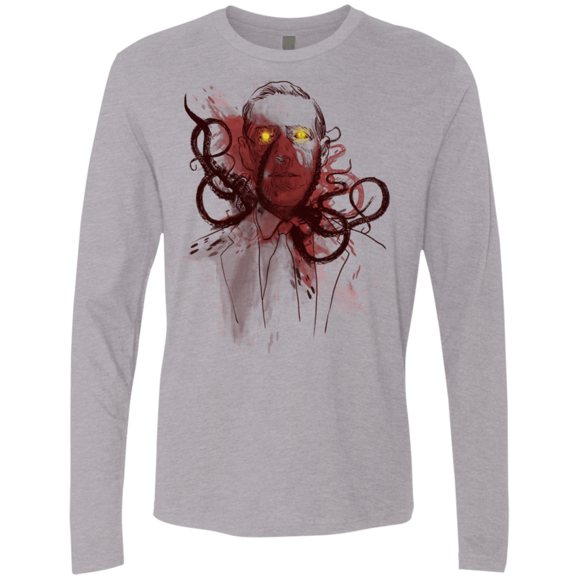 T-Shirts Heather Grey / S Miskatoninked Men's Premium Long Sleeve