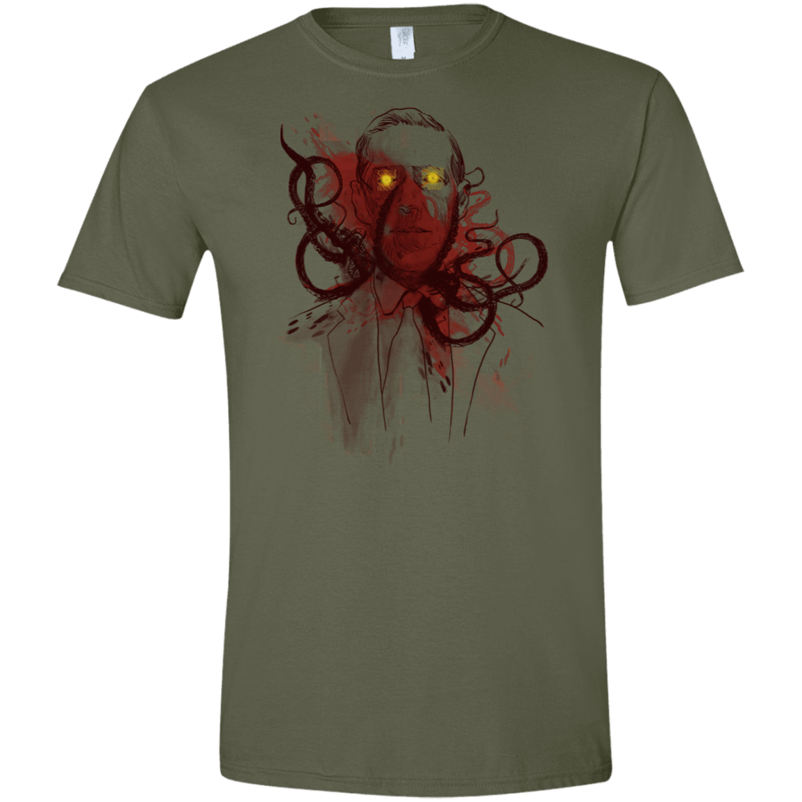 T-Shirts Military Green / S Miskatoninked Men's Semi-Fitted Softstyle