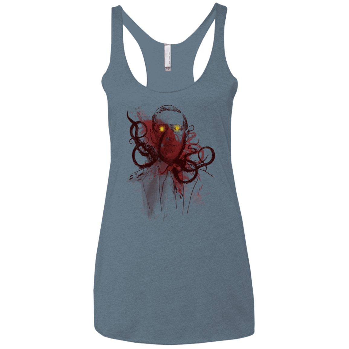 T-Shirts Indigo / X-Small Miskatoninked Women's Triblend Racerback Tank