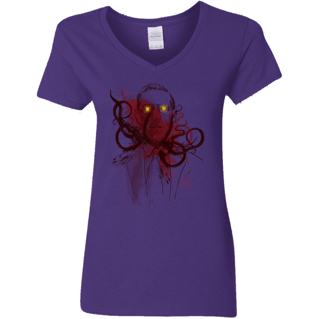 T-Shirts Purple / S Miskatoninked Women's V-Neck T-Shirt