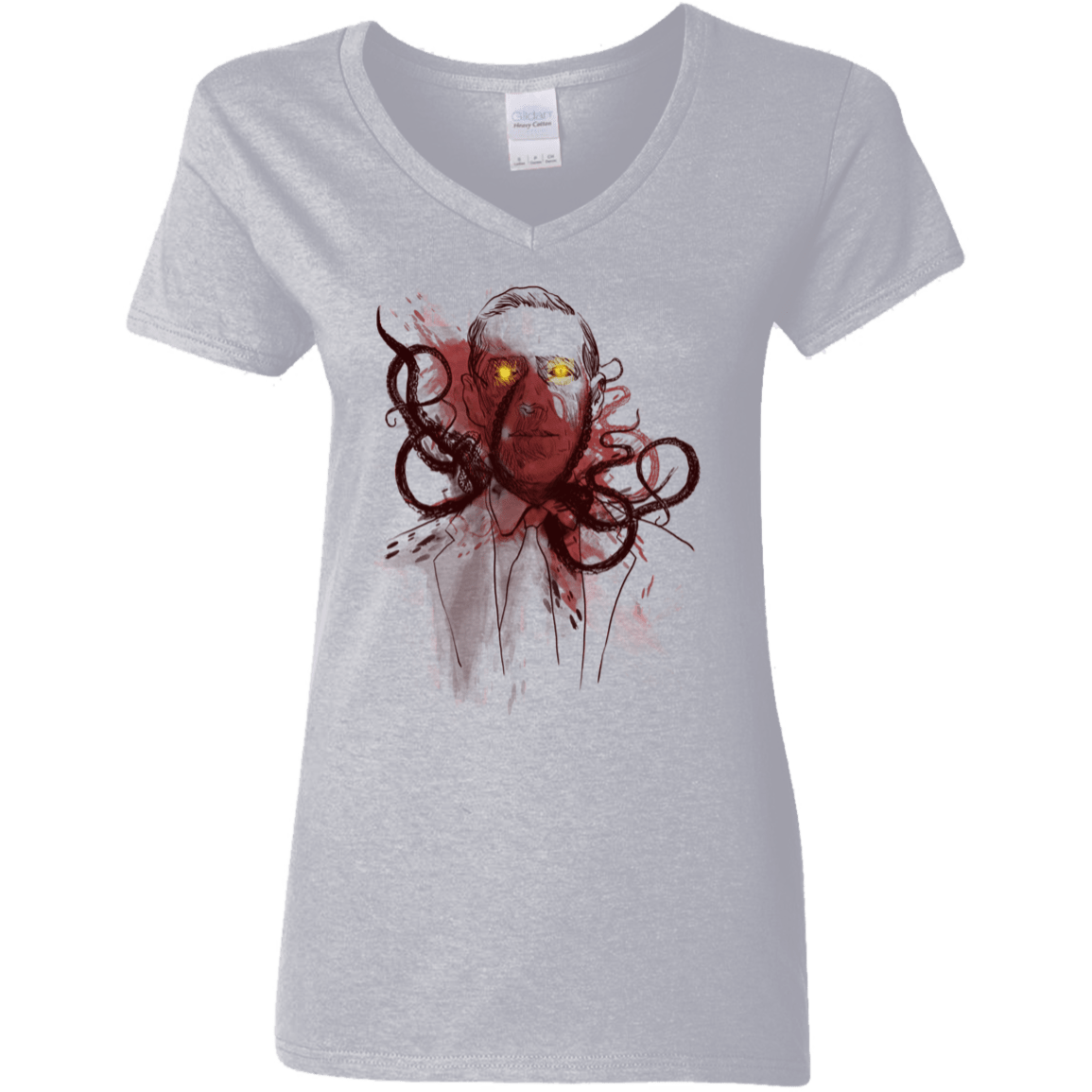 T-Shirts Sport Grey / S Miskatoninked Women's V-Neck T-Shirt